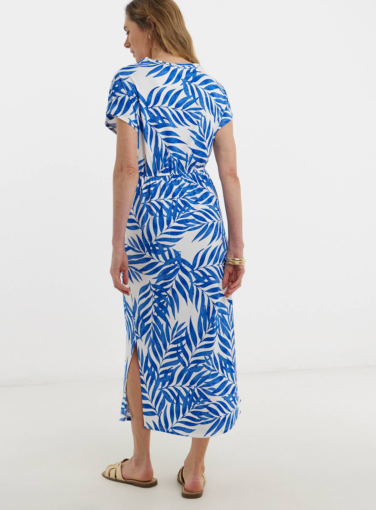 JD WILLIAMS Great Value Tie Waist Midi T-Shirt Dress 26 - Image 2